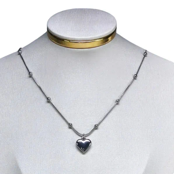 COLAR + PINGENTE - AÇO INOXIDÁVEL - alternativa